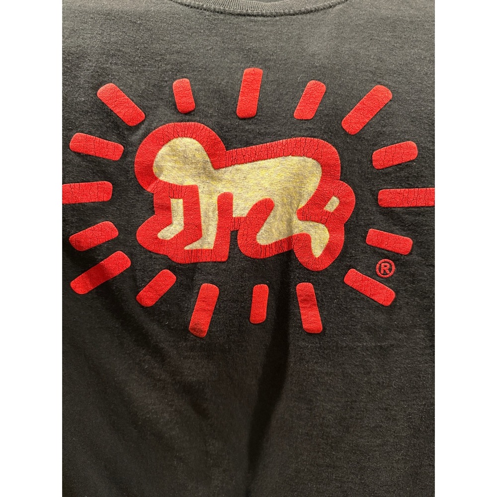 Keith Haring Ripple Junction Large Radiant Baby Barking Dog Pop‎ Art Black